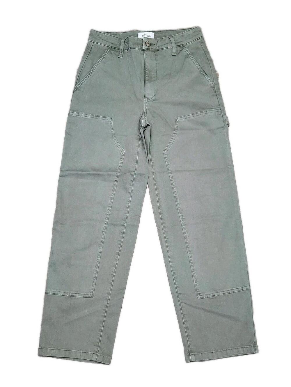 Pistola Ashton Straight Leg Utility Pants Size 24 Wild Fern Green